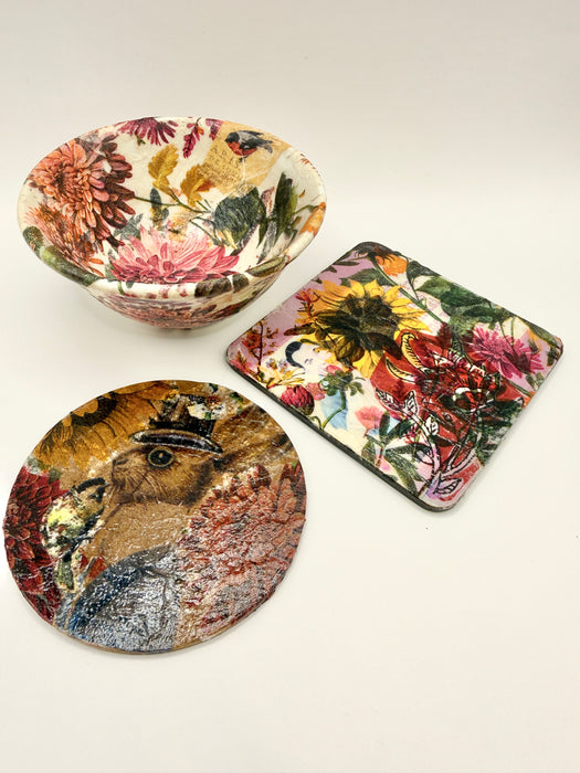 Jewellery Holiday Workshop | Tuesday 14th July | Decoupage Jewellery dishes & Coasters