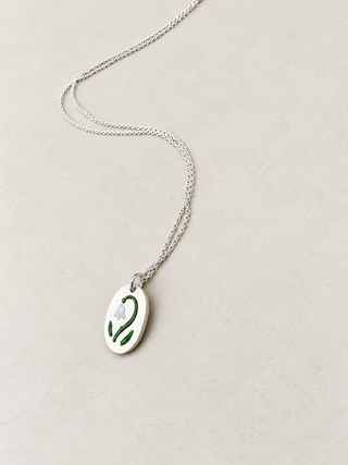 Lily Of The Valley pendant- Ready to ship