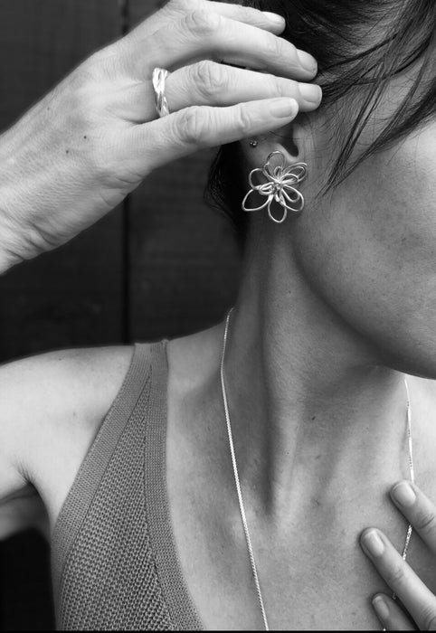 Undone Flower Earrings - Ready to ship