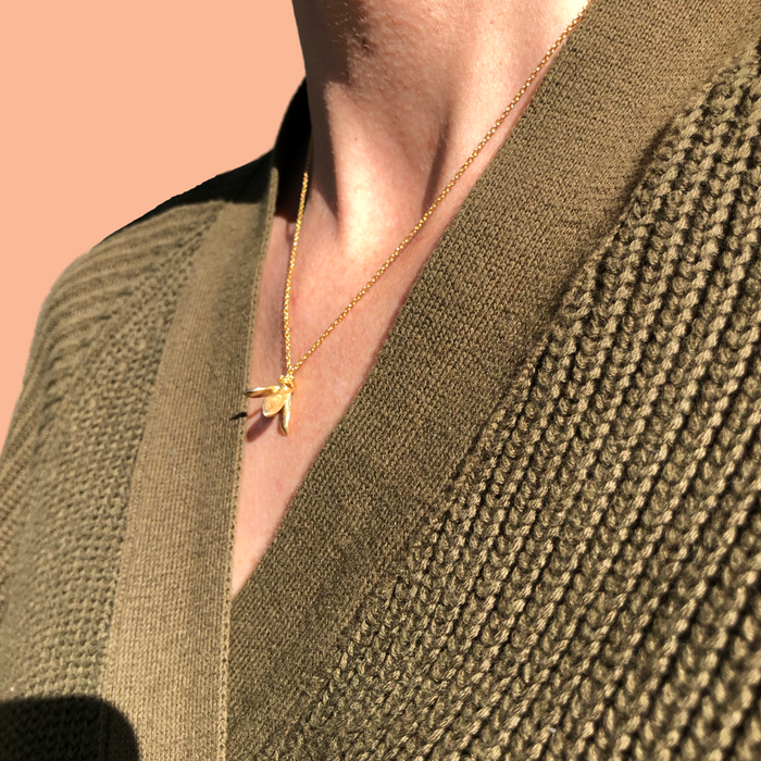Dew Drop Charm Necklace