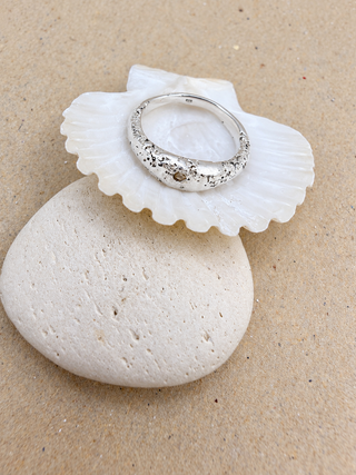 Champagne Gem Sand Signet | Ring