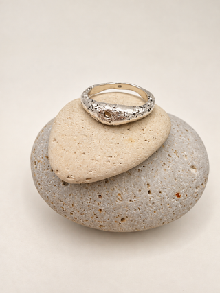 Champagne Gem Sand Signet | Ring