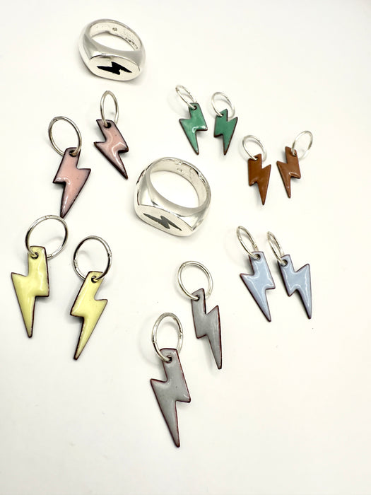 Lightening Bolt Signet Ring