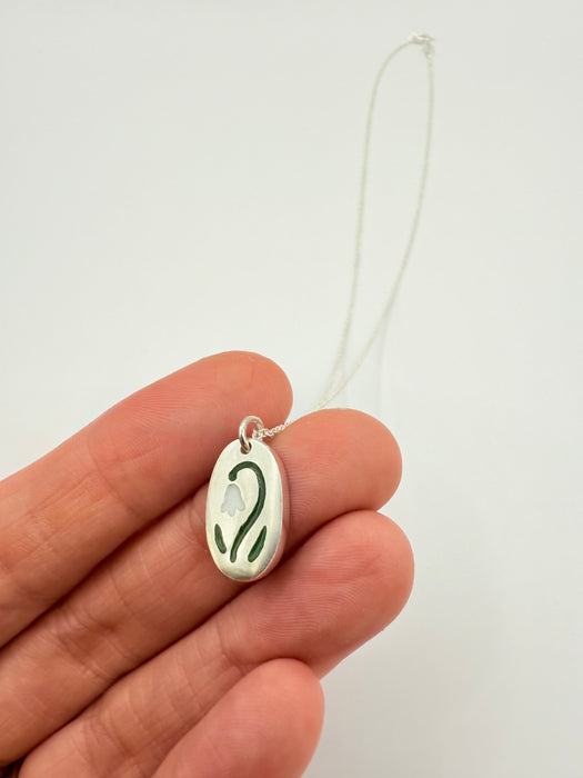 Lily Of The Valley pendant- Ready to ship