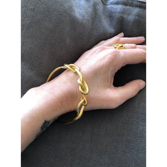 Knotted Bangle - One of a kind
