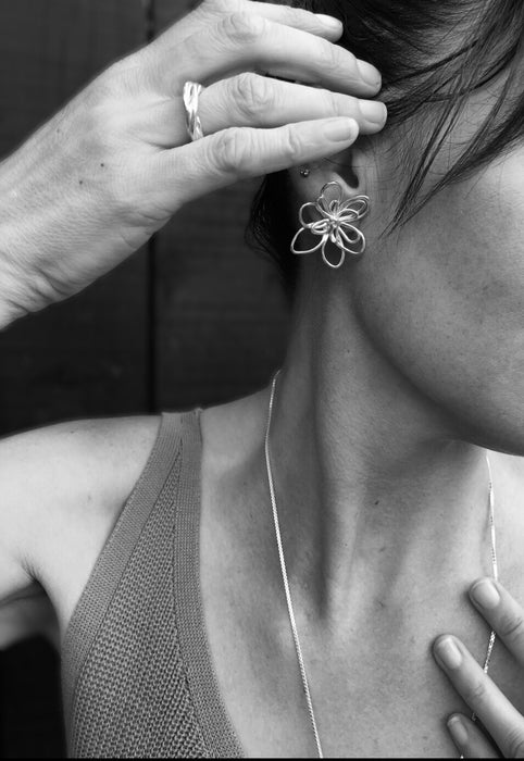 Undone Flower Earrings